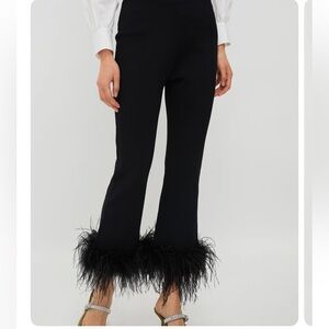 Tuckernuck Black Feather Trim compression Pants